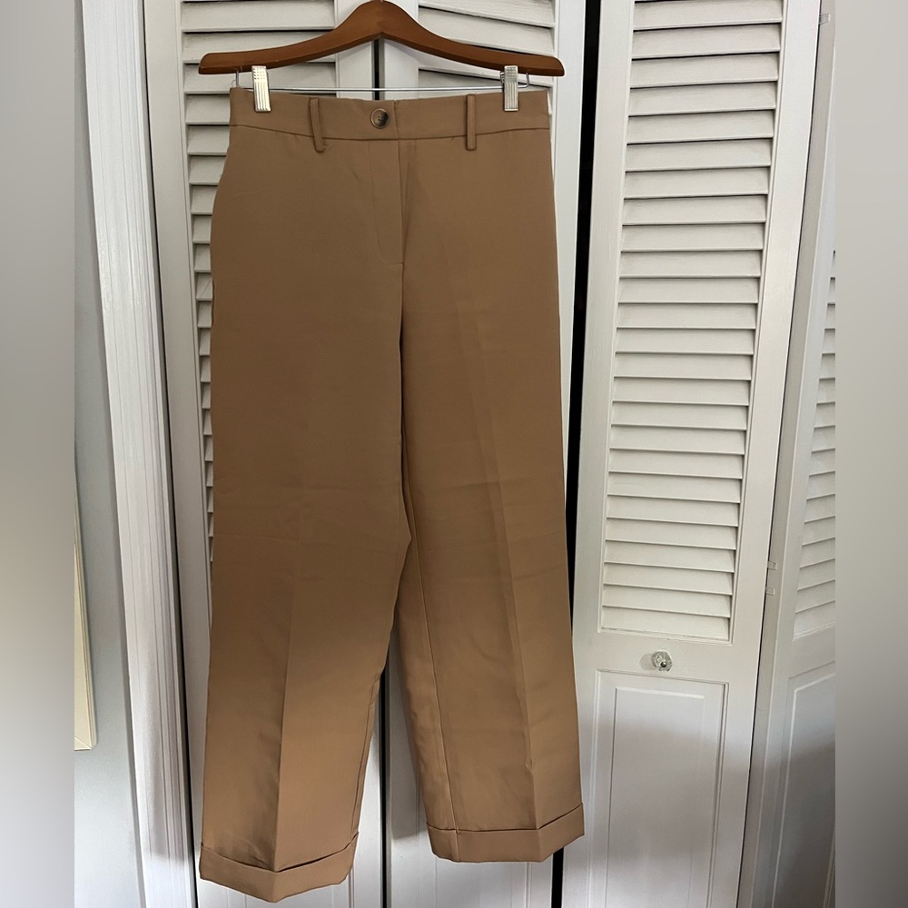 Dark Tan Pants with Cuff